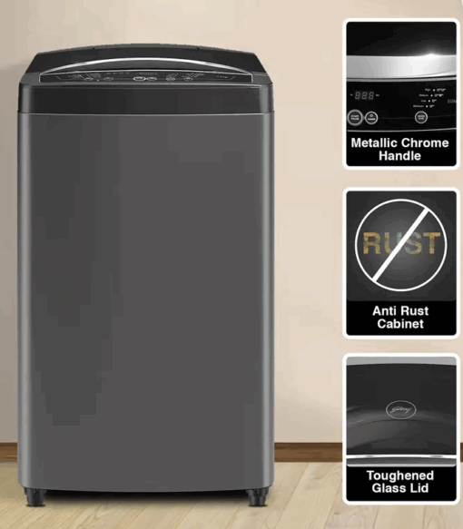 Godrej 7.5 kg Fully Automatic Top Load Washing Machine with In-built Heater Black  (WTEON MGNS 75 5.0 FDTG MTBK) - Image 2
